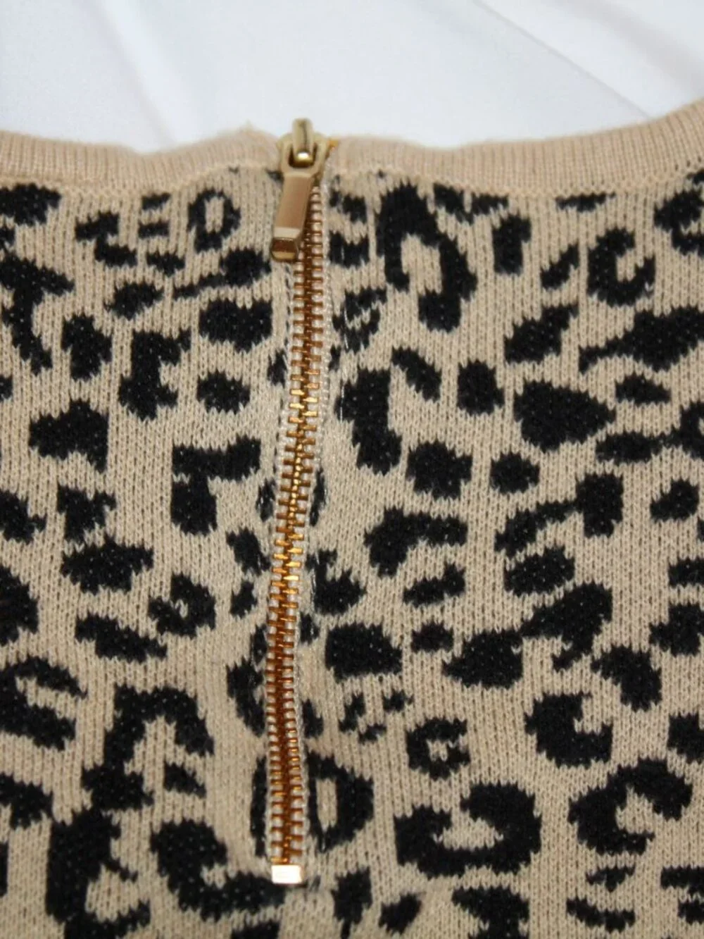 JANIE AND JACK SIZE 3 3T Autumn Sunset Animal Print Leopard LS Sweater Dress